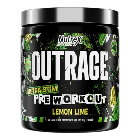 Outrage Ultra Stim Pre-Workout(Lemon Lime-30 Servings)