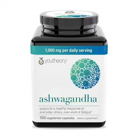 Youtheory - Ashwagandha Ksm-66, 150 Vegetarian Capsules