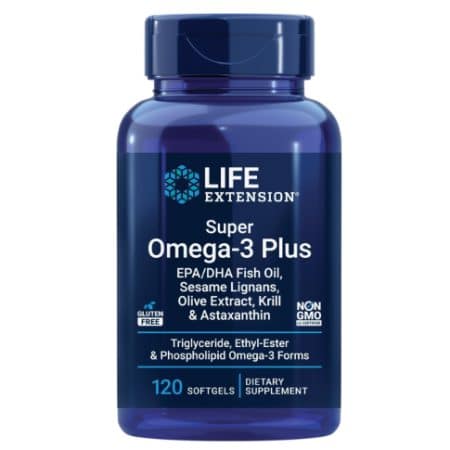 Life ExtensionSuper Omega-3 (Fish Oil) Plus EPA/DHA 120 Count