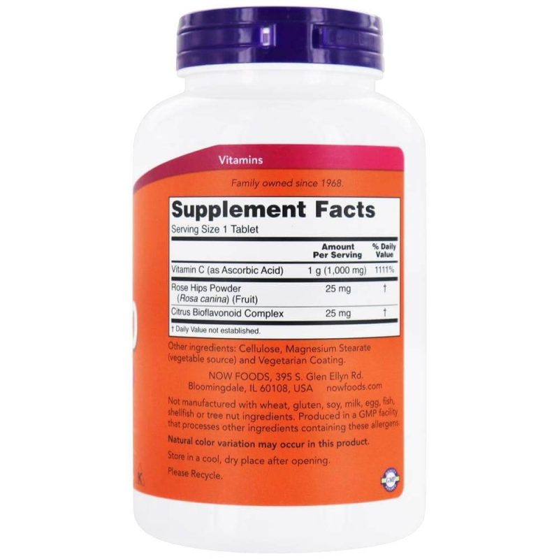 NOW Foods, C-1000, 100 Tablets - Image 2