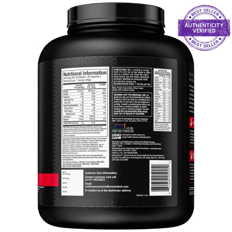 Muscletech™ Nitro-Tech™ Whey Protein - Image 2