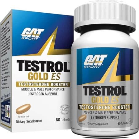 GAT SPORT Testrol Gold ES, Tribulus, DIM, Zinc, Longjack, Fenugreek, Saw Palmetto, Estrogen Balance, 60 Tablets