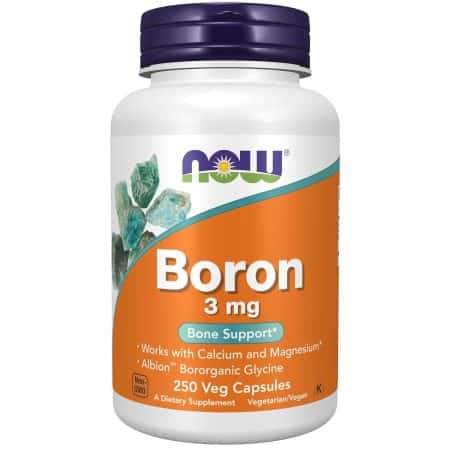 Now Foods Boron 3 Mg - 250 Capsules