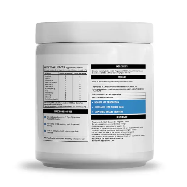 Wellcore - Pure Micronised Creatine Monohydrate (122g, 33 Servings) Tropical Tango - Image 2