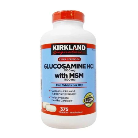 Kirkland Signature Glucosamine With MSM 1500mg 375 Tablets