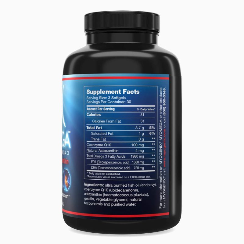 Myogenix MyOmega™ (Fish Oil + CoQ10 + Astaxanthin) - Image 2
