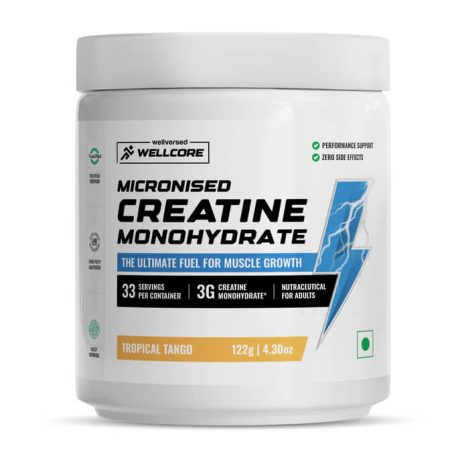 Wellcore - Pure Micronised Creatine Monohydrate (122g, 33 Servings) Tropical Tango