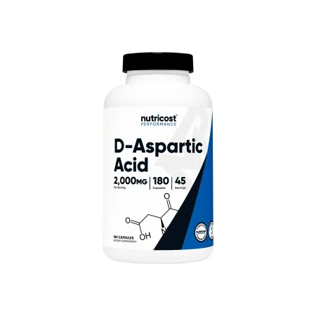 Nutricost D-Aspartic Acid – 3000 mg | 180 Capsules