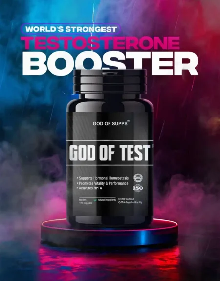 God of Test Testosterone Booster Supplement with Tongkat Ali and Fadogia Agrestis