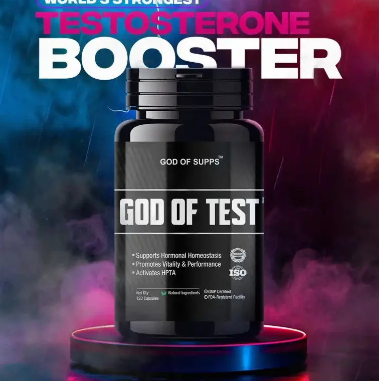 God of Test Testosterone Booster Supplement with Tongkat Ali and Fadogia Agrestis