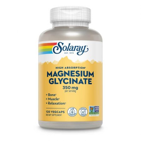Solaray Magnesium Glycinate – 350 mg, 120 Capsules