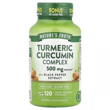 Nature’s Truth - Turmeric Curcumin Complex + Black Pepper Extract – 120 Capsules
