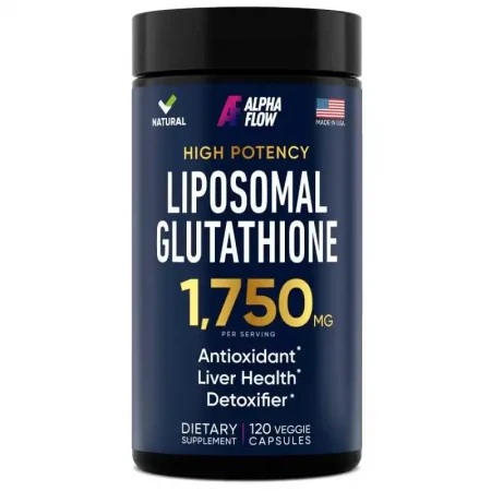 Alpha Flow - Liposomal Glutathione Supplement - 120 Veg Caps