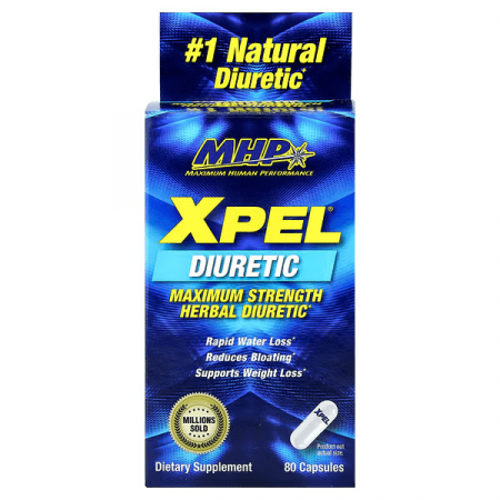 MHP XPEL - Maximum Strength Herbal Diuretic | 80 Capsules