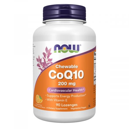 NOW Foods, Chewable CoQ10, 200 mg, 90 Lozenges
