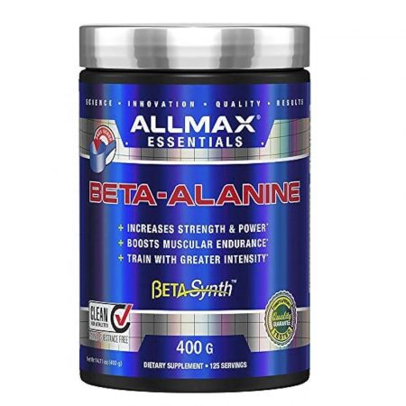 Allmax-Essential-Beta-Alanine-Unflavored-125-Servings-400-G